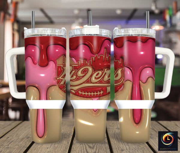 San Francisco 49ers NFL Custom Stanley Quencher 30oz-40oz Stainless Steel Tumbler Hot And Cold Tumbler
