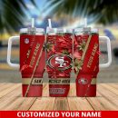 San Francisco 49ers NFL Custom Stanley Quencher 30oz-40oz Stainless Steel Tumbler Hot And Cold Tumbler