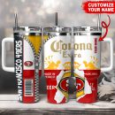 San Francisco 49ers NFL Corona Extra Custom Stanley Quencher 30oz-40oz Stainless Steel Tumbler Hot And Cold Tumbler
