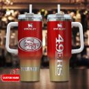 San Francisco 49ers NFL Custom Stanley Quencher 30oz-40oz Stainless Steel Tumbler Hot And Cold Tumbler