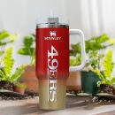 San Francisco 49ers NFL Custom Stanley Quencher 30oz-40oz Stainless Steel Tumbler Hot And Cold Tumbler