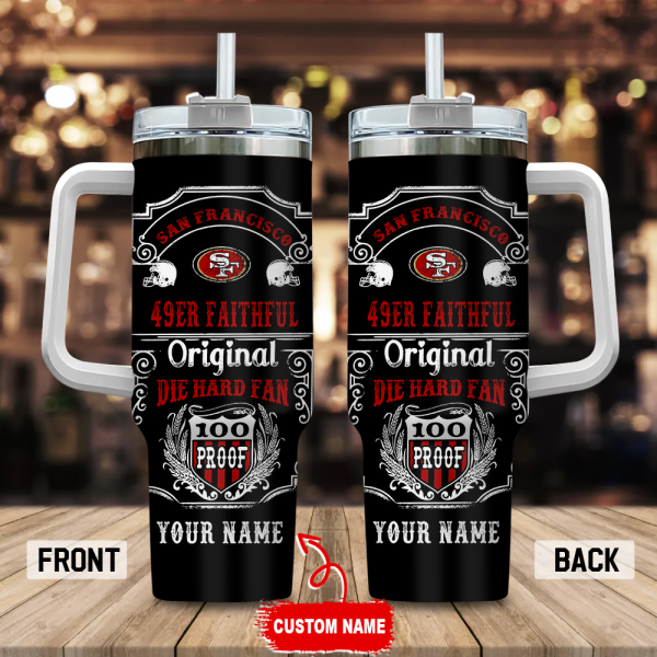 San Francisco 49ers NFL Original Diehard Fan Custom Stanley Quencher 30oz-40oz Stainless Steel Tumbler Hot And Cold Tumbler