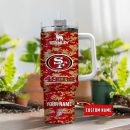 San Francisco 49ers NFL Camouflage Custom Stanley Quencher 30oz-40oz Stainless Steel Tumbler Hot And Cold Tumbler