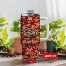 San Francisco 49ers NFL Camouflage Golden Logo Custom Stanley Quencher 30oz-40oz Stainless Steel Tumbler Hot And Cold Tumbler
