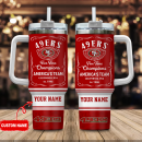 San Francisco 49ers NFL Custom Stanley Quencher 30oz-40oz Stainless Steel Tumbler Hot And Cold Tumbler