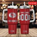 San Francisco 49ers NFL Laser Engraved Effect Custom Stanley Quencher 30oz-40oz Stainless Steel Tumbler Hot And Cold Tumbler