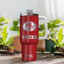 San Francisco 49ers NFL Laser Engraved Effect Custom Stanley Quencher 30oz-40oz Stainless Steel Tumbler Hot And Cold Tumbler