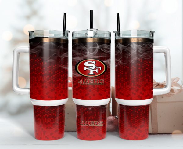 San Francisco 49ers NFL Custom Stanley Quencher 30oz-40oz Stainless Steel Tumbler Hot And Cold Tumbler