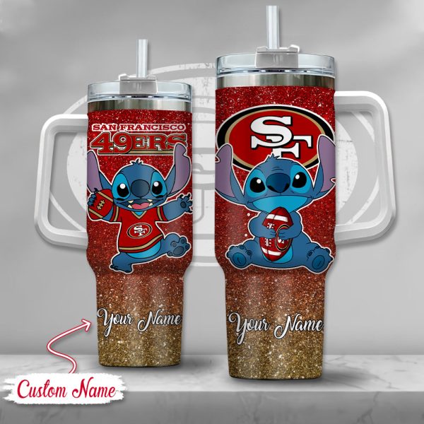 San Francisco 49ers NFL Custom Stanley Quencher 30oz-40oz Stainless Steel Tumbler Hot And Cold Tumbler