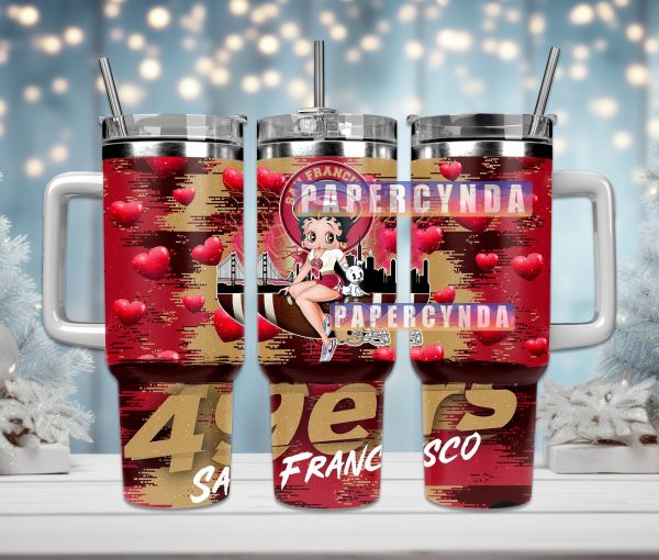 San Francisco 49ers Custom Stanley Quencher 30oz-40oz Stainless Steel Tumbler Hot And Cold Tumbler