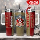 San Francisco 49ers NFL Custom Stanley Quencher 30oz-40oz Stainless Steel Tumbler Hot And Cold Tumbler