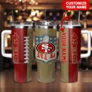 San Francisco 49ers NFL Custom Stanley Quencher 30oz-40oz Stainless Steel Tumbler Hot And Cold Tumbler