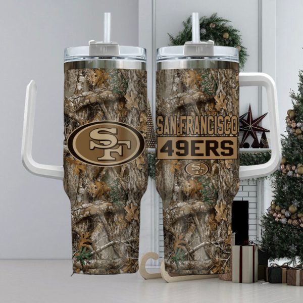 San Francisco 49ers NFL Custom Stanley Quencher 30oz-40oz Stainless Steel Tumbler Hot And Cold Tumbler
