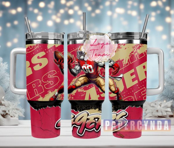 San Francisco 49ers Custom Stanley Quencher 30oz-40oz Stainless Steel Tumbler Hot And Cold Tumbler