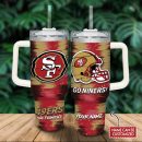 San Francisco 49ers Cartoon Custom Stanley Quencher 30oz-40oz Stainless Steel Tumbler