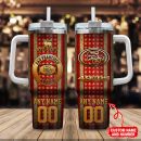 San Francisco 49ers NFL Golden Logos US Flag Custom Stanley Quencher 30oz-40oz Stainless Steel Tumbler Hot And Cold Tumbler