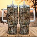 San Francisco 49ers NFL Hunting Realtree Custom Stanley Quencher 30oz-40oz Stainless Steel Tumbler Hot And Cold Tumbler