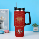 San Francisco 49ers NFL Custom Stanley Quencher 30oz-40oz Stainless Steel Tumbler Hot And Cold Tumbler