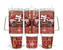 San Francisco 49ers NFL Custom Stanley Quencher 30oz-40oz Stainless Steel Tumbler Hot And Cold Tumbler