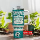 Miami Dolphins NFL Vintage Kings Of Football Custom Stanley Quencher 30oz-40oz Stainless Steel Tumbler Hot And Cold Tumbler