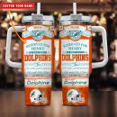 Miami Dolphins NFL Father's Day Custom Stanley Quencher 30oz-40oz Stainless Steel