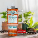 Miami Dolphins NFL Kings of Football Custom Stanley Quencher 30oz-40oz Stainless Steel Tumbler Hot And Cold Tumbler