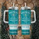 Miami Dolphins NFL Custom Stanley Quencher 30oz-40oz Stainless Steel Tumbler Hot And Cold Tumbler