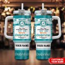 Miami Dolphins NFL Super Bowl Champs Pride Custom Stanley Quencher 30oz-40oz Stainless Steel Tumbler Hot And Cold Tumbler