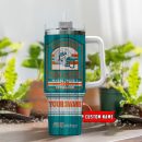 Miami Dolphins NFL Fan Cave Custom Stanley Quencher 30oz-40oz Stainless Steel Tumbler Hot And Cold Tumbler