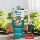 Miami Dolphins NFL Corona Extra Custom Stanley Quencher 30oz-40oz Stainless Steel Tumbler Hot And Cold Tumbler