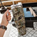 Miami Dolphins NFL Hunting Realtree Custom Stanley Quencher 30oz-40oz Stainless Steel Tumbler Hot And Cold Tumbler