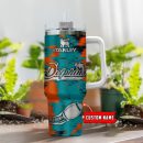 Miami Dolphins NFL Custom Stanley Quencher 30oz-40oz Stainless Steel Tumbler Hot And Cold Tumbler