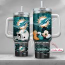 Miami Dolphins NFL Custom Stanley Quencher 30oz-40oz Stainless Steel Tumbler Hot And Cold Tumbler