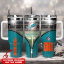 Miami Dolphins NFL Custom Stanley Quencher 30oz-40oz Stainless Steel Tumbler Hot And Cold Tumbler
