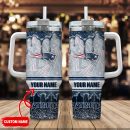 New England Patriots NFL Glitter Custom Stanley Quencher 30oz-40oz Stainless Steel Tumbler Hot And Cold Tumbler