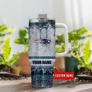 New England Patriots NFL Glitter Custom Stanley Quencher 30oz-40oz Stainless Steel Tumbler Hot And Cold Tumbler