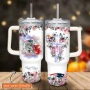 New England Patriots NFL Custom Stanley Quencher 30oz-40oz Stainless Steel Tumbler Hot And Cold Tumbler
