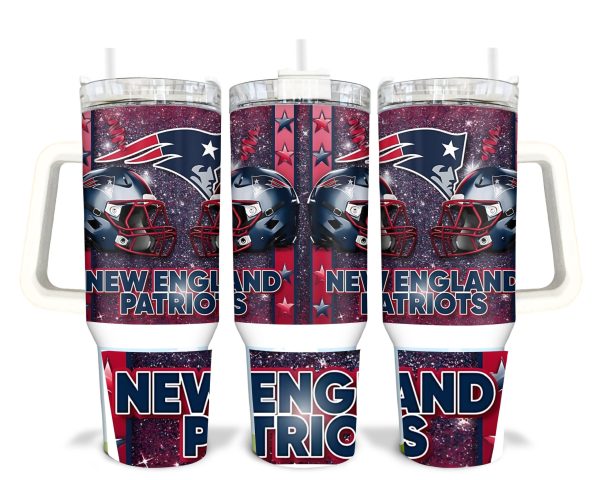 New England Patriots NFL Custom Stanley Quencher 30oz-40oz Stainless Steel Tumbler Hot And Cold Tumbler