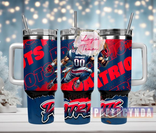 New England Patriots Custom Stanley Quencher 30oz-40oz Stainless Steel Tumbler Hot And Cold Tumbler