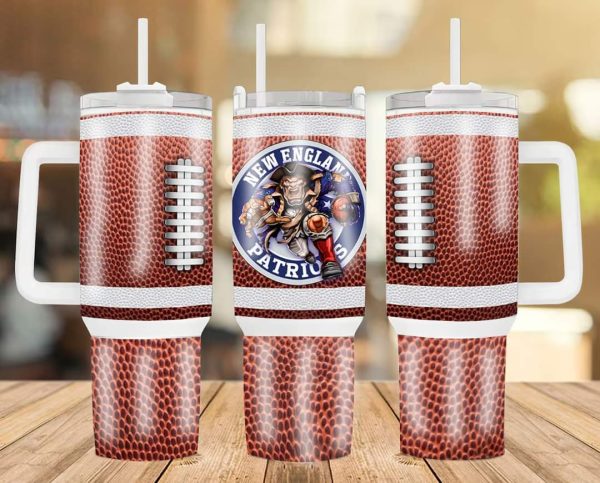 New England Patriots NFL Custom Stanley Quencher 30oz-40oz Stainless Steel
