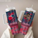 New England Patriots NFL Custom Stanley Quencher 30oz-40oz Stainless Steel Tumbler Hot And Cold Tumbler
