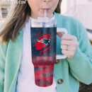 New England Patriots NFL Custom Stanley Quencher 30oz-40oz Stainless Steel Tumbler Hot And Cold Tumbler