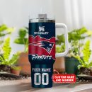 New England Patriots NFL Custom Stanley Quencher 30oz-40oz Stainless Steel Tumbler Hot And Cold Tumbler