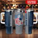 New England Patriots NFL Custom Stanley Quencher 30oz-40oz Stainless Steel Tumbler Hot And Cold Tumbler