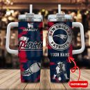 New England Patriots NFL Custom Stanley Quencher 30oz-40oz Stainless Steel Tumbler Hot And Cold Tumbler