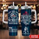 New England Patriots NFL Custom Stanley Quencher 30oz-40oz Stainless Steel Tumbler Hot And Cold Tumbler
