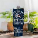 New England Patriots NFL Custom Stanley Quencher 30oz-40oz Stainless Steel Tumbler Hot And Cold Tumbler