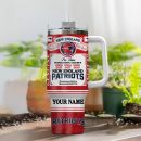 New England Patriots NFL Super Bowl Champs Pride Custom Stanley Quencher 30oz-40oz Stainless Steel Tumbler Hot And Cold Tumbler