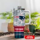 New England Patriots NFL Custom Stanley Quencher 30oz-40oz Stainless Steel Tumbler Hot And Cold Tumbler