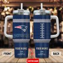 New England Patriots NFL Crystal Custom Stanley Quencher 30oz-40oz Stainless Steel Tumbler Hot And Cold Tumbler